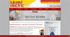 Desktop Screenshot of lukeelectricseattle.com